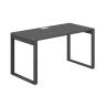 AG.101.AN.V.72.AN  / Стол 1200х600х750 / профиль О-образный: 70х20 антрацит; столешница с вырезом: антрацит