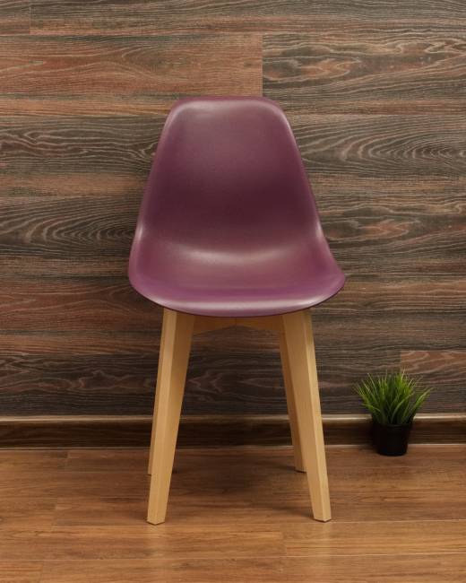 Стол Монте К 100 натур со стульями Сашш натур фиолетовый Стол Монте К 100 натур со стульями Сашш натур фиолетовый