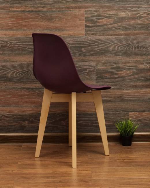 Стол Монте К 100 натур со стульями Сашш натур фиолетовый Стол Монте К 100 натур со стульями Сашш натур фиолетовый