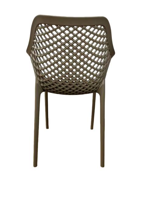 "Беллини" стул пластиковый, цвет бежево-коричневый