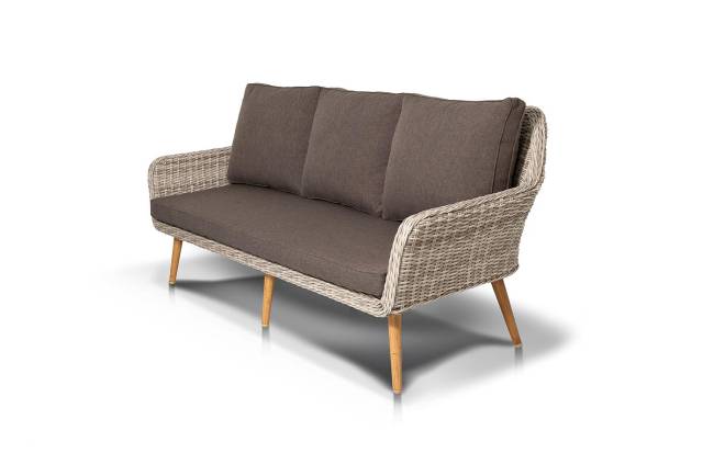 "Прованс" диван из искусственного ротанга трехместный, цвет бежевый "Прованс" диван из искусственного ротанга трехместный, цвет бежевый