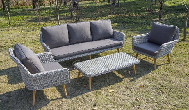 "Прованс" диван из искусственного ротанга трехместный, цвет бежевый "Прованс" диван из искусственного ротанга трехместный, цвет бежевый