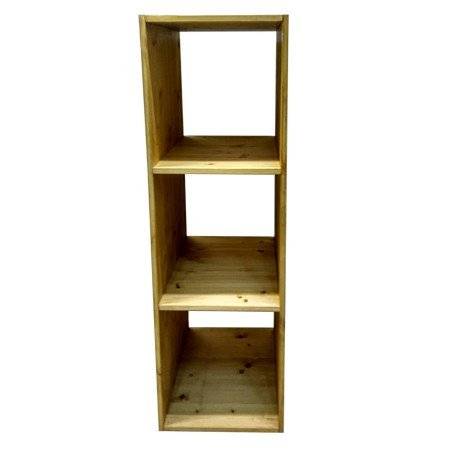 Стеллаж Куб 3 сосна, искусственное старение
