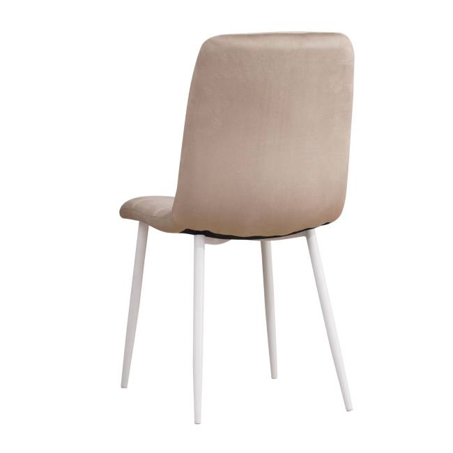 Стул Barcelona темный латте на белых ножках Стул Barcelona темный латте на белых ножках