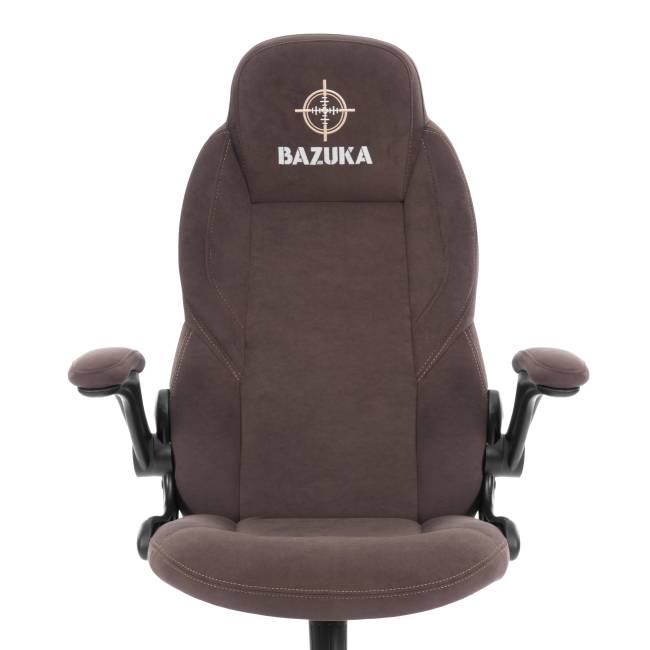 Кресло BAZUKA metalBL велюр, коричневый, 6, 54х48х132 см коричневый велюр