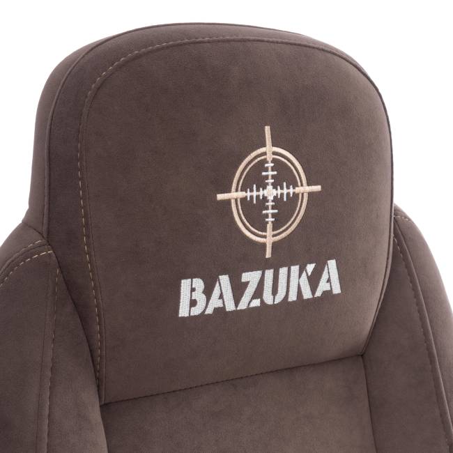 Кресло BAZUKA metalBL велюр, коричневый, 6, 54х48х132 см коричневый велюр