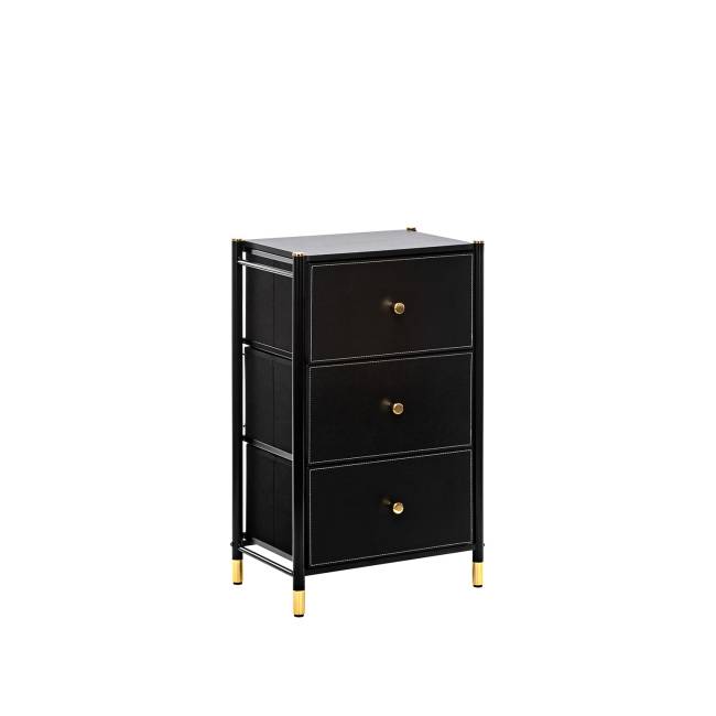 Комод Leset Хайди 3 ящика Чёрный Чёрный
