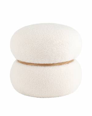 Пуф Полли S тедди белый