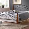 Кровать AT-803 дерево гевея/металл, 160*200 см (Queen bed), красный дуб/черный дуб темный дерево гевея/металл Кровать AT-803 дерево гевея/металл, 160*200 см (Queen bed), красный дуб/черный дуб темный дерево гевея/металл