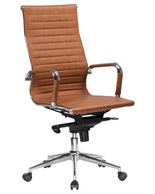 Офисное кресло для руководителей DOBRIN CLARK, светло-коричневый №321