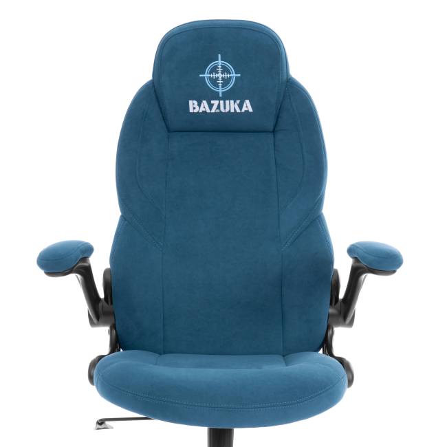 Кресло BAZUKA metalBL велюр, синий, 32, 54х48х132 см синий велюр