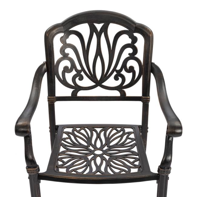 Комплект Secret de Maison Quartet/Квартет (стол+4 стула) алюминиевый сплав, бронзовый бронза/bronze алюминиевый сплав