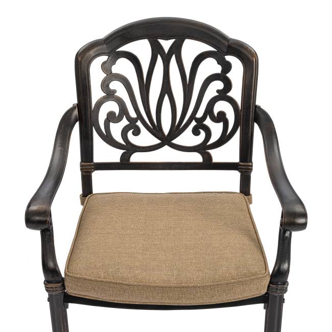 Комплект Secret de Maison Quartet/Квартет (стол+4 стула) алюминиевый сплав, бронзовый бронза/bronze алюминиевый сплав