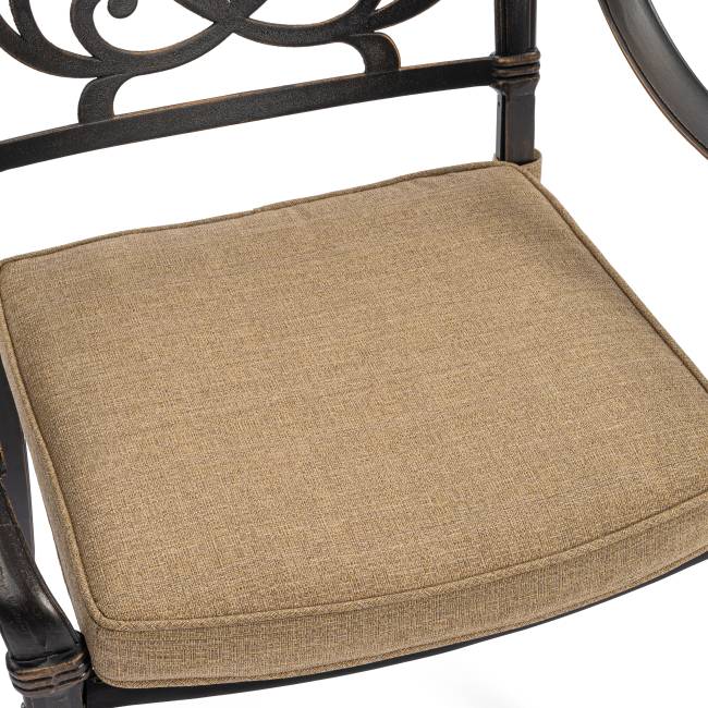 Комплект Secret de Maison Quartet/Квартет (стол+4 стула) алюминиевый сплав, бронзовый бронза/bronze алюминиевый сплав