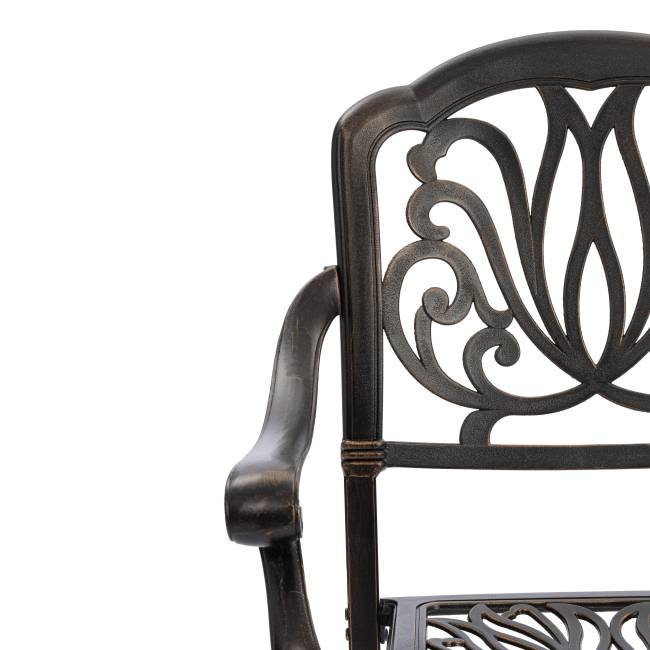 Комплект Secret de Maison Quartet/Квартет (стол+4 стула) алюминиевый сплав, бронзовый бронза/bronze алюминиевый сплав