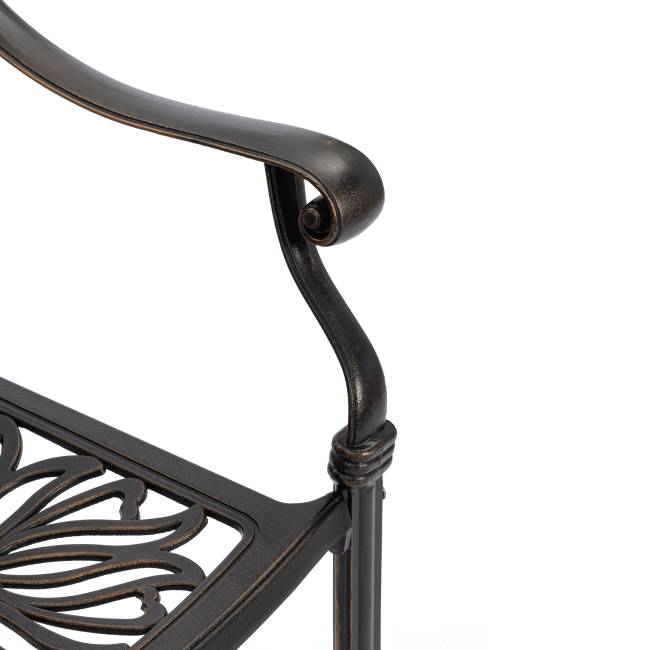 Комплект Secret de Maison Quartet/Квартет (стол+4 стула) алюминиевый сплав, бронзовый бронза/bronze алюминиевый сплав