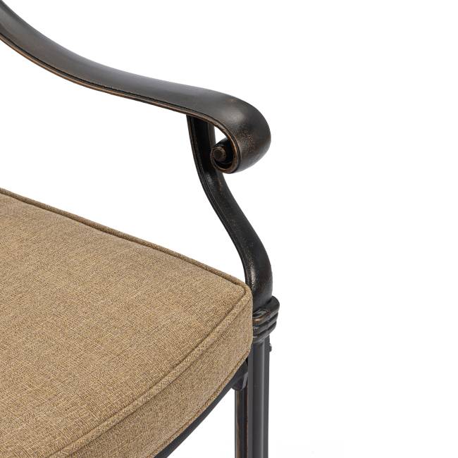 Комплект Secret de Maison Quartet/Квартет (стол+4 стула) алюминиевый сплав, бронзовый бронза/bronze алюминиевый сплав