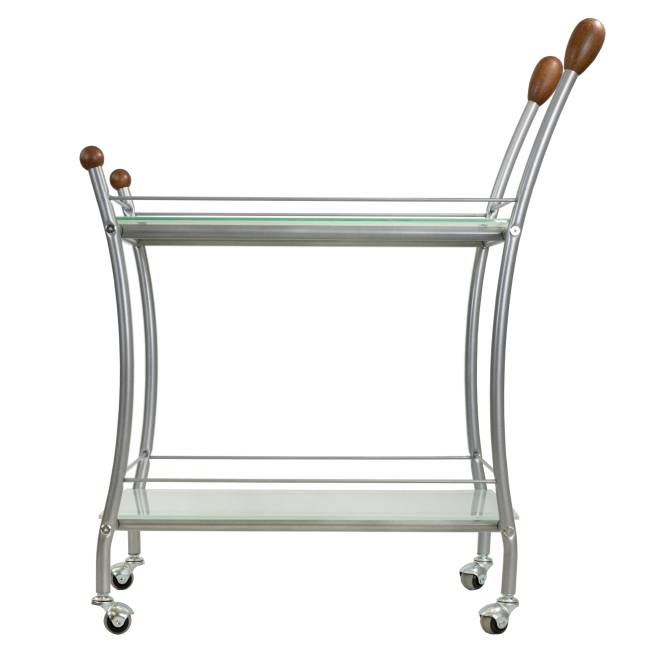 Стол сервировочный Поло металлик/ матовое