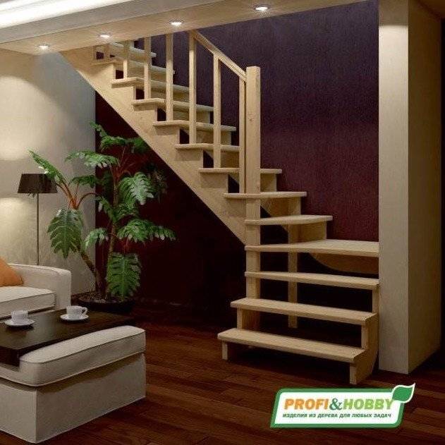 Деревянная лестница К-031м/1 Деревянная лестница К-031м/1