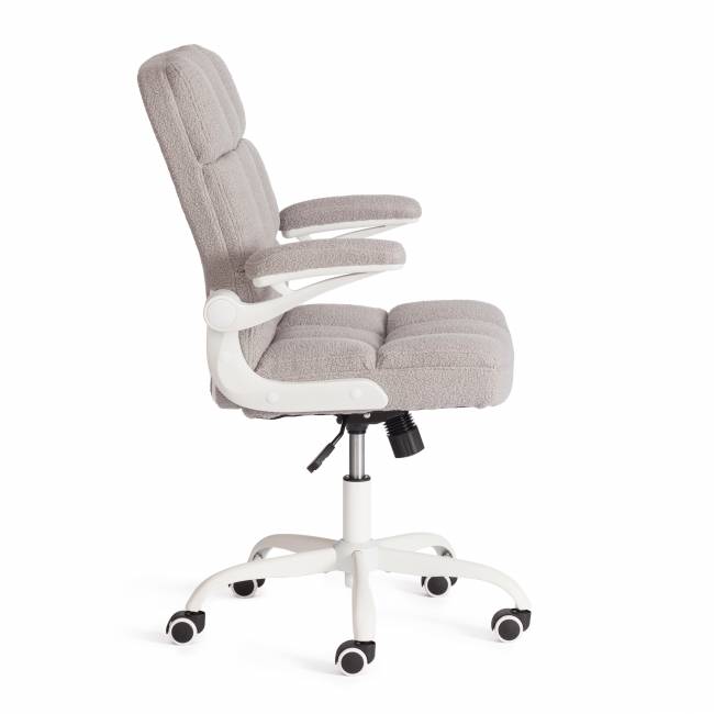 Кресло Lugano Wh ткань teddy, светло-серый светло-серый ткань teddy