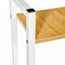 Стол письменный с полками Frame 100x45x110 см, светлое дерево, белый Стол письменный с полками Frame 100x45x110 см, светлое дерево, белый