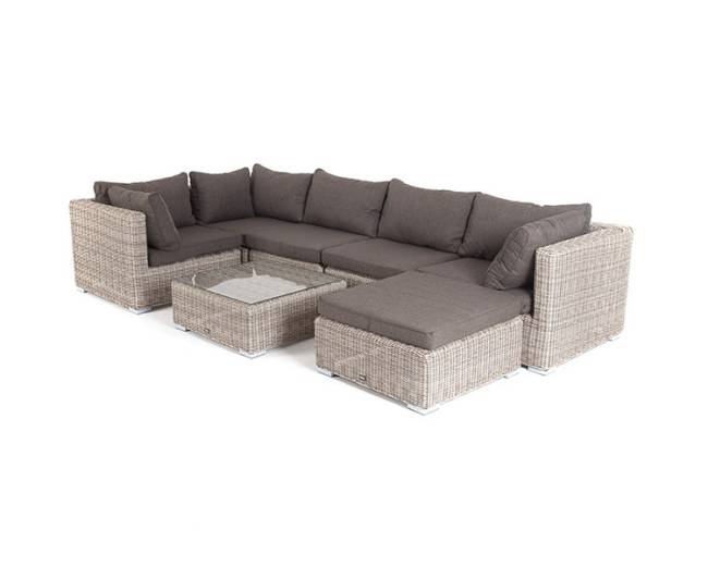 "Лунго" трансформирующаяся лаунж-зона из искусственного ротанга, цвет бежевый "Лунго" трансформирующаяся лаунж-зона из искусственного ротанга, цвет бежевый