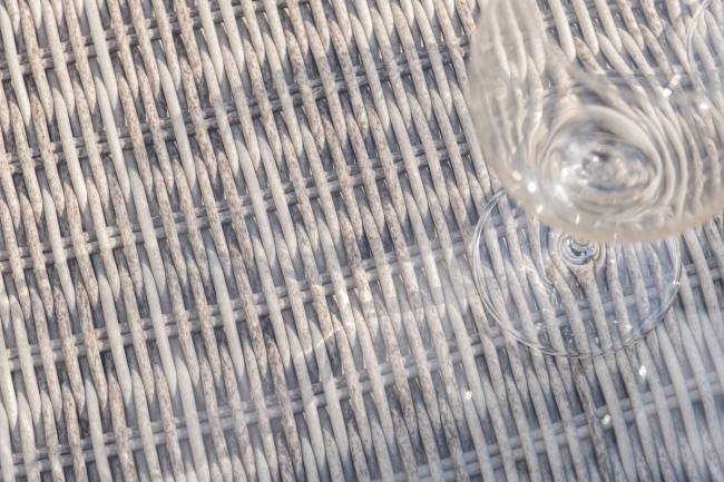 "Лунго" трансформирующаяся лаунж-зона из искусственного ротанга, цвет бежевый