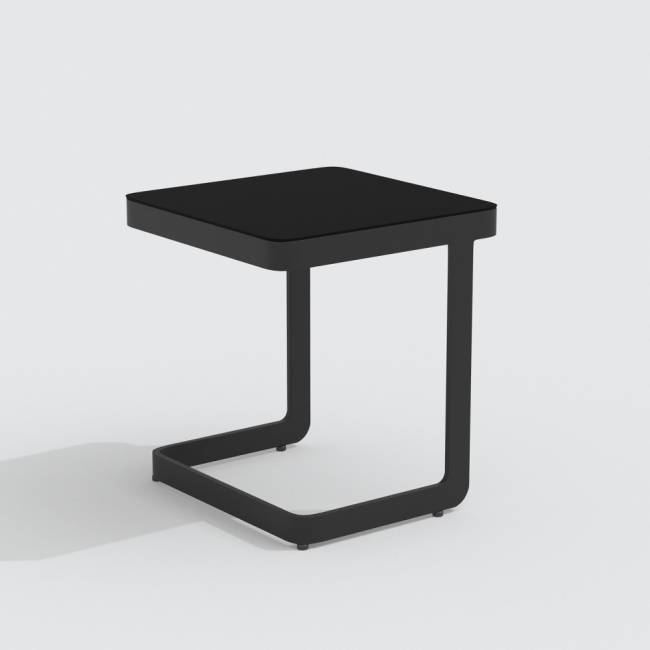 Шезлонг COSTA на колесах бежевый - каркас карбон