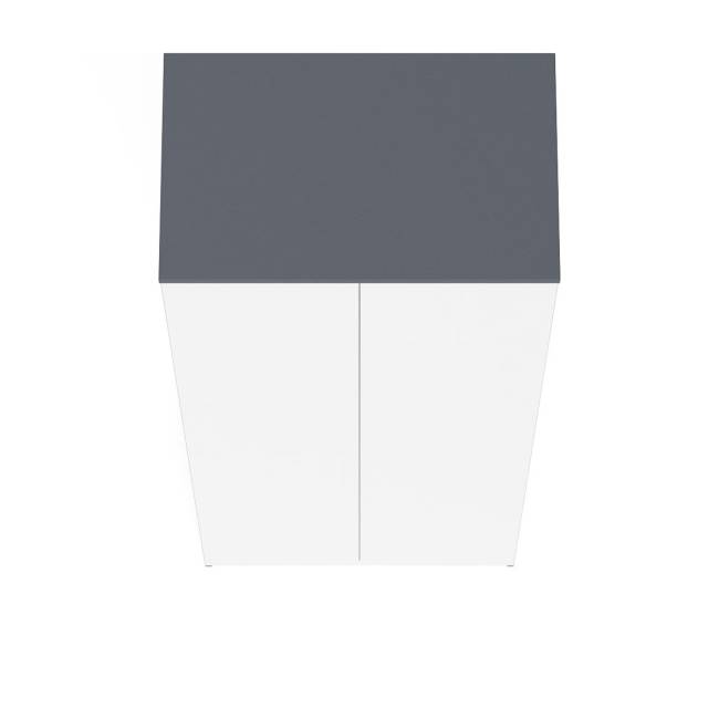 Шкаф двухдверный Мори МШ800.1 цвет графит/белый