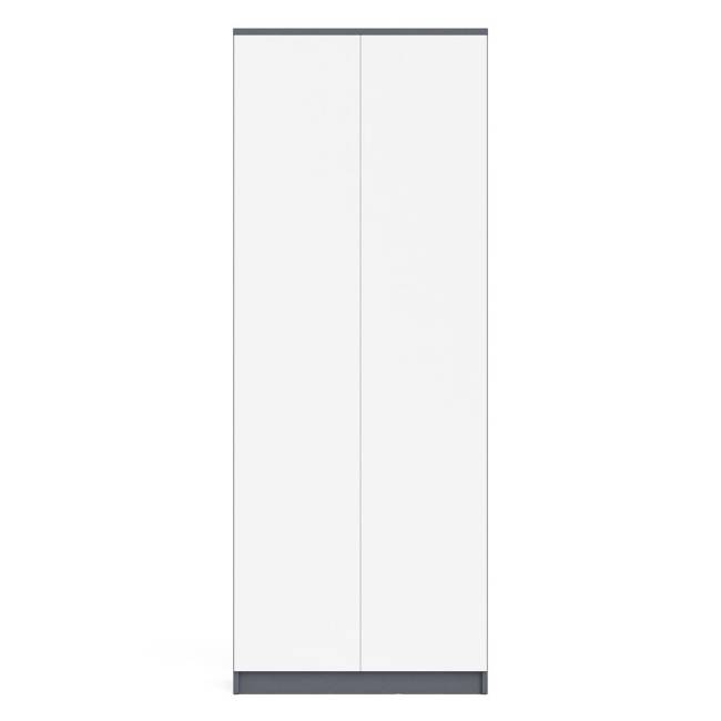 Шкаф двухдверный Мори МШ800.1 цвет графит/белый