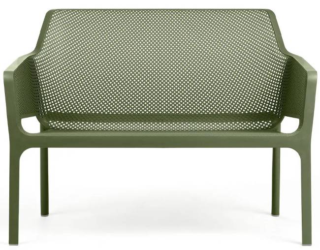 Диван пластиковый Net Bench агава 1160х700х860 мм Диван пластиковый Net Bench агава 1160х700х860 мм