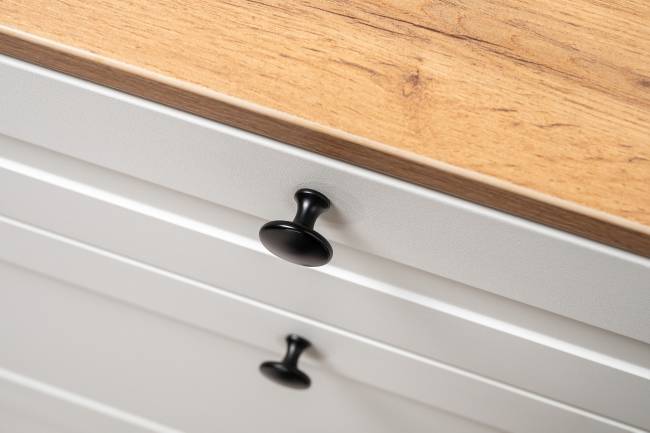 Комод с обувницей и тумбой Остин цвет белый шагрень/дуб крафт золотой Комод с обувницей и тумбой Остин цвет белый шагрень/дуб крафт золотой