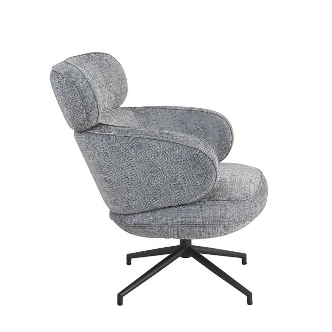 Кресло KING серый, шенилл