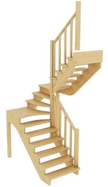 Деревянная лестница К-033м