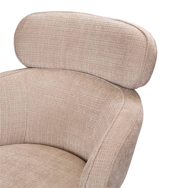 Кресло KING кремовый, шенилл