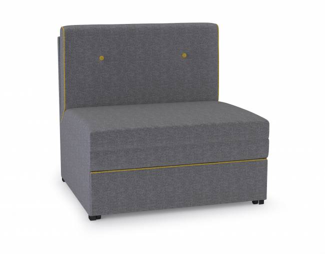 Альфа 11.20 Диванный блок ткань рогожка серая/горчичный Альфа 11.20 Диванный блок ткань рогожка серая/горчичный