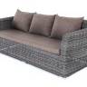 "Капучино" диван из искусственного ротанга трехместный, цвет графит "Капучино" диван из искусственного ротанга трехместный, цвет графит