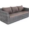 "Капучино" диван из искусственного ротанга трехместный, цвет графит "Капучино" диван из искусственного ротанга трехместный, цвет графит