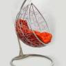 Подвесне кресло "Капля ротанг" белое