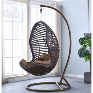 Подвесное кресло из иск. ротанга AFM-810A, коричневый