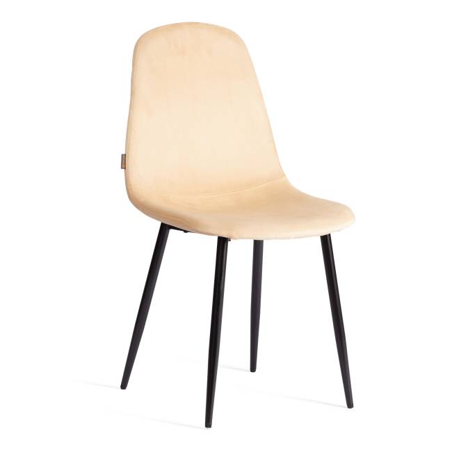 Стул BREEZE (mod. JSC-58) / 1 шт. в упаковке Велюр/металл , 44 х 53 х 86 см, sandy (песочный) HLR6 / черный песочный Велюр/металл