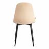 Стул BREEZE (mod. JSC-58) / 1 шт. в упаковке Велюр/металл , 44 х 53 х 86 см, sandy (песочный) HLR6 / черный песочный Велюр/металл
