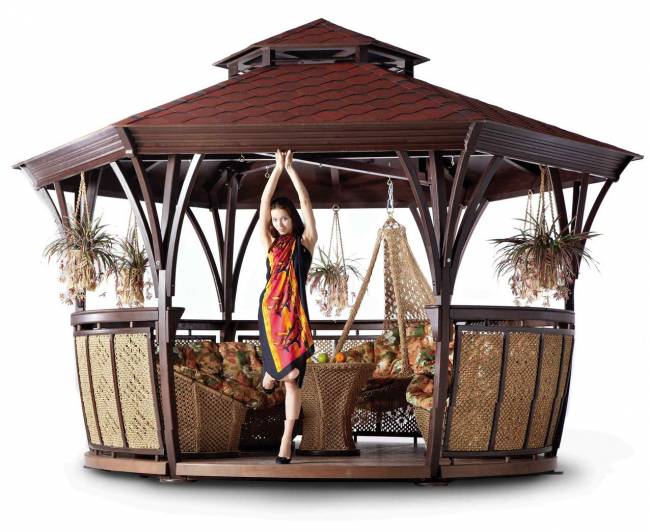 Беседка "Грация XL" сизалевая Беседка "Грация XL" сизалевая