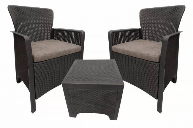 Комплект плетеной мебели "MARYLAND", иск. ротанг, венге