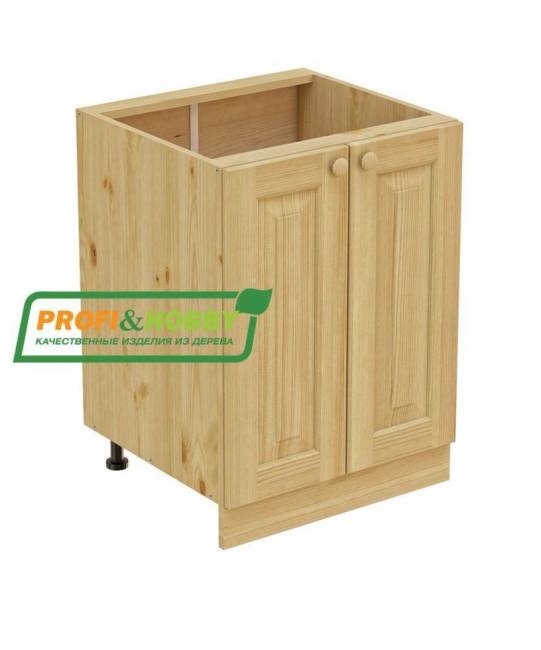 Тумба 2 двери 600 х 560 х 720 сосна, без покраски Тумба 2 двери 600 х 560 х 720 сосна, без покраски