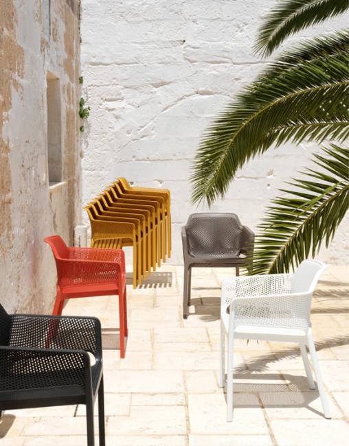 Кресло пластиковое Net антрацит 605х585х800 мм Кресло пластиковое Net антрацит 605х585х800 мм