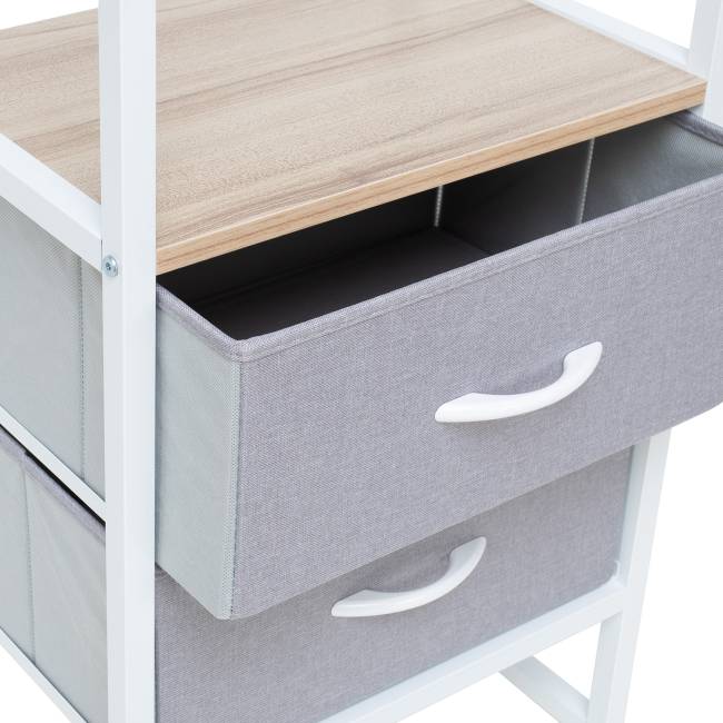 Комод Leset Ноа с вешалкой Белый Светло-серый