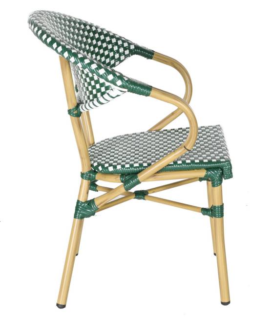 "Грас" плетеный стул из искусственного ротанга, цвет зеленый "Грас" плетеный стул из искусственного ротанга, цвет зеленый