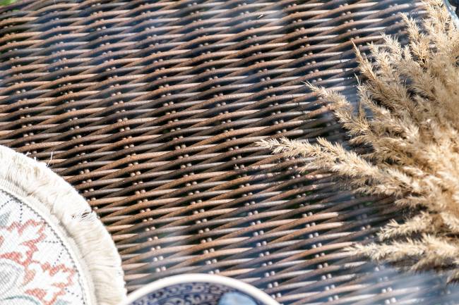 "Гляссе" лаунж-зона из искусственного ротанга, цвет коричневый "Гляссе" лаунж-зона из искусственного ротанга, цвет коричневый