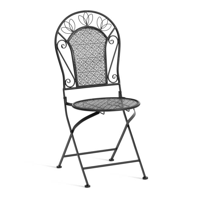 Комплект (стол + 2 стула) Secret de Maison Амальфи/Amalfi металл, черный (Комплект из 2 шт.) черный металл